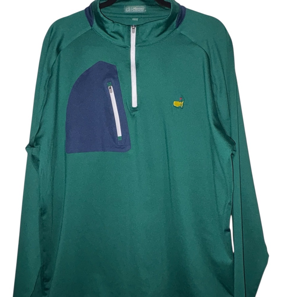 Green Half-Zip Pullover Jacket - image 2